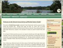Tablet Screenshot of nature-areas.floridanatureguide.com